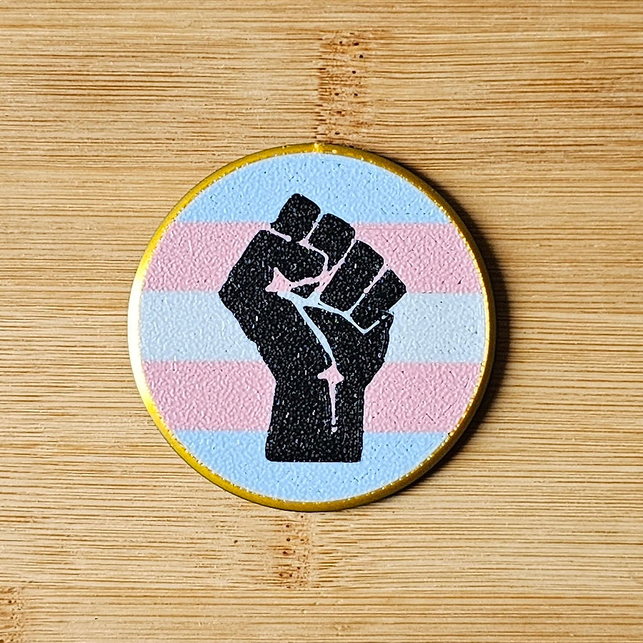 Left Fist Pride Badges