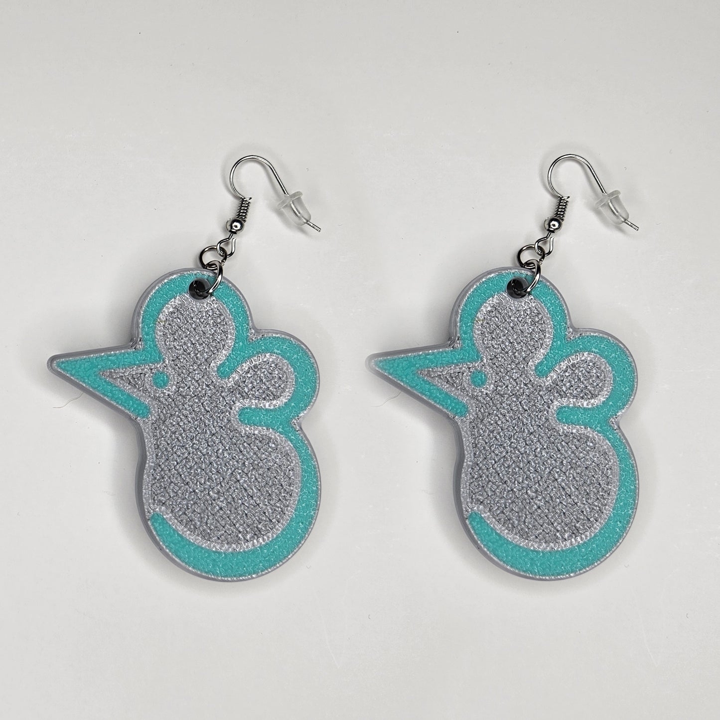 Mouse Graffiti Tag Earrings - ReBoot
