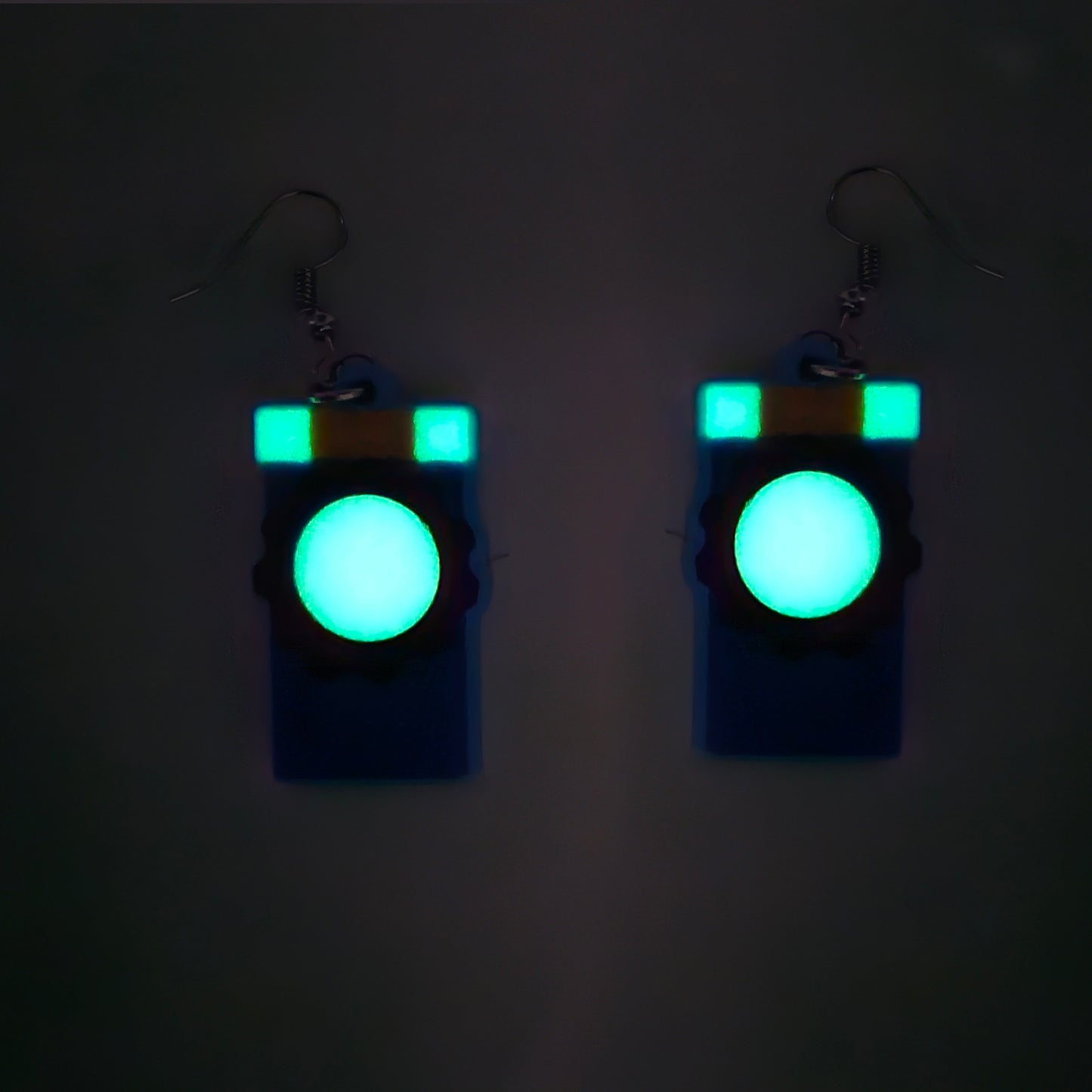 Glitch, Bob's Keytool 2D Earrings - ReBoot