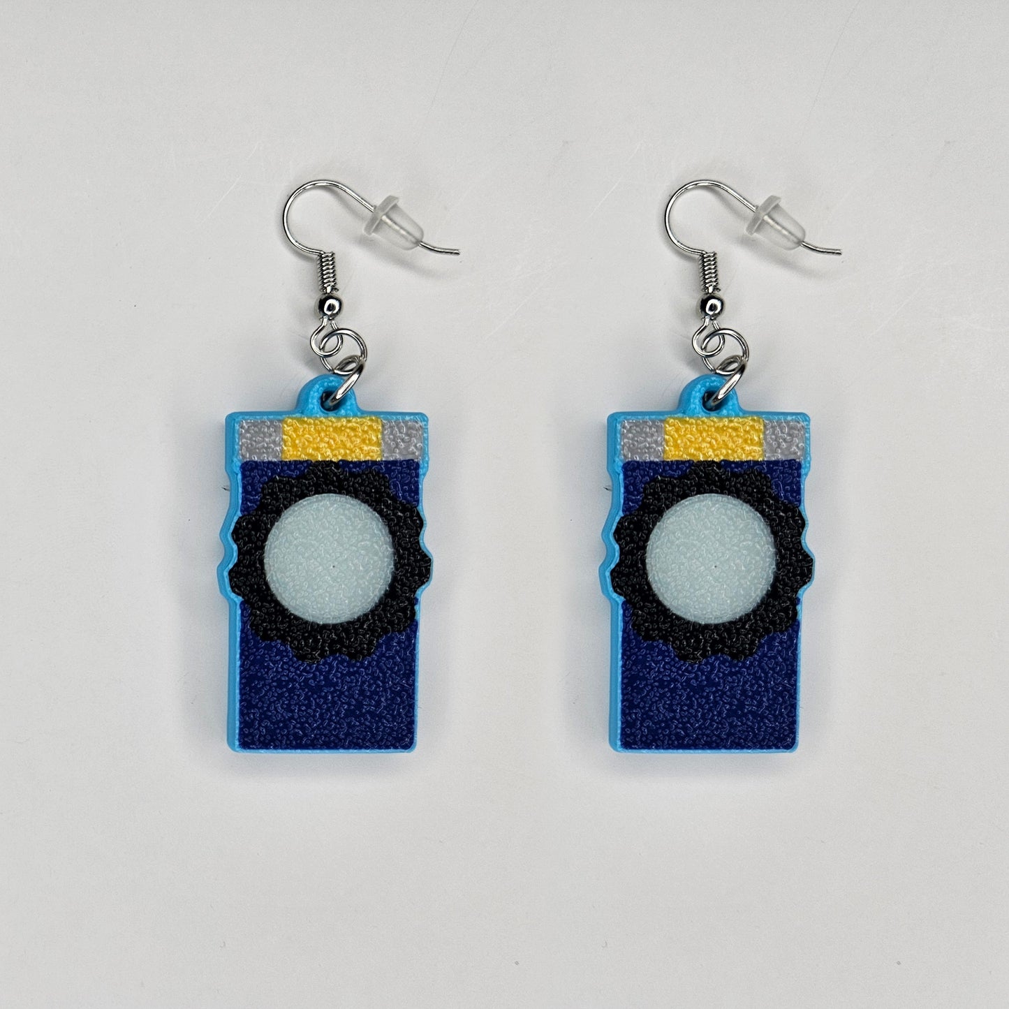 Glitch, Bob's Keytool 2D Earrings - ReBoot