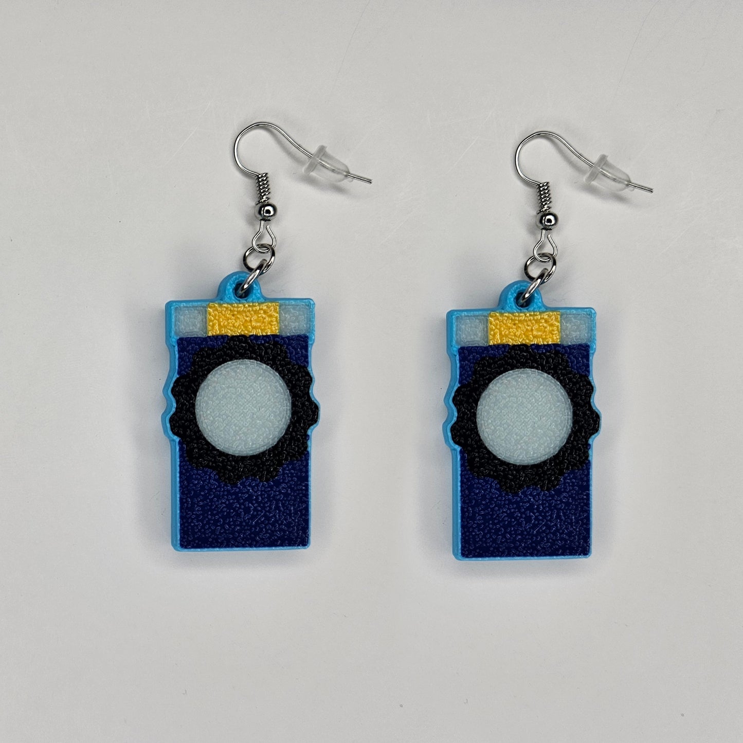 Glitch, Bob's Keytool 2D Earrings - ReBoot