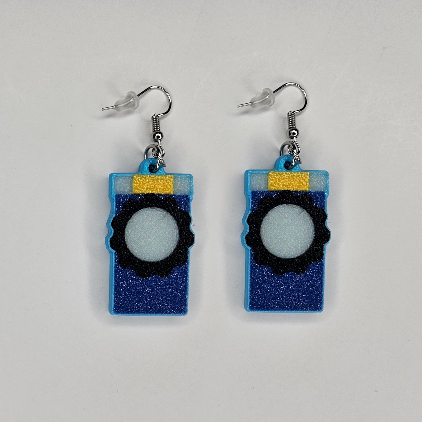 Glitch, Bob's Keytool 2D Earrings - ReBoot