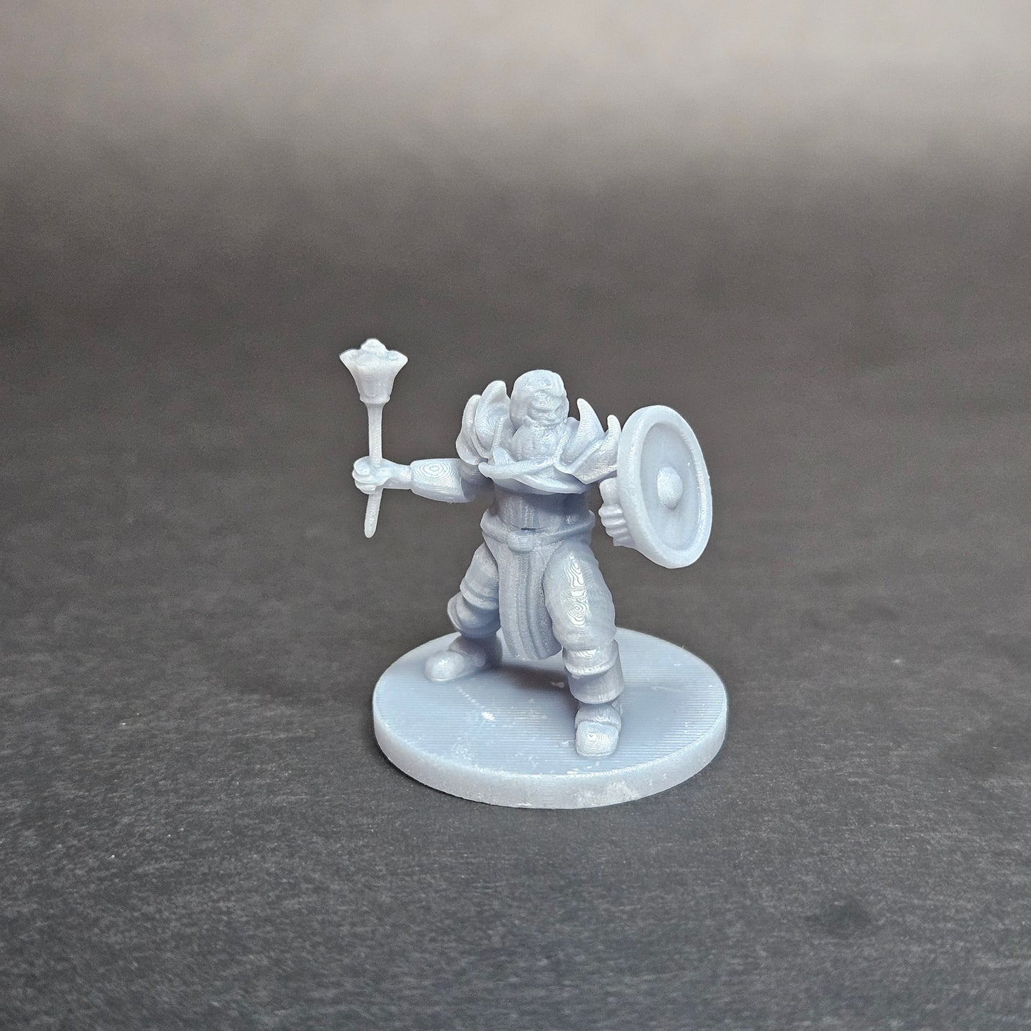 Cleric of Battle (Dwarf, Male) with Mace and Shield - MZ4250