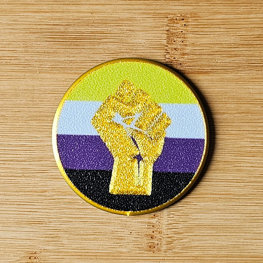 Left Fist Pride Badges