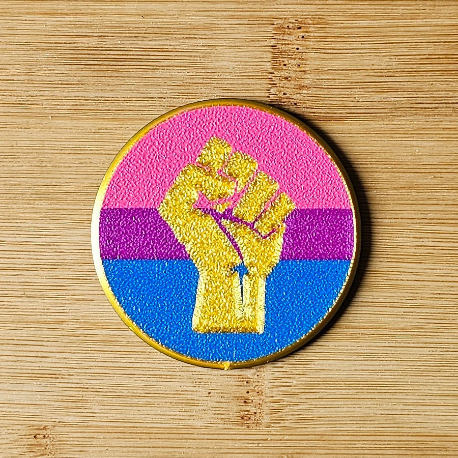 Left Fist Pride Badges