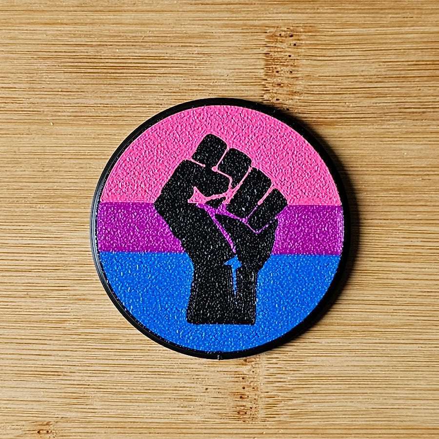 Left Fist Pride Badges