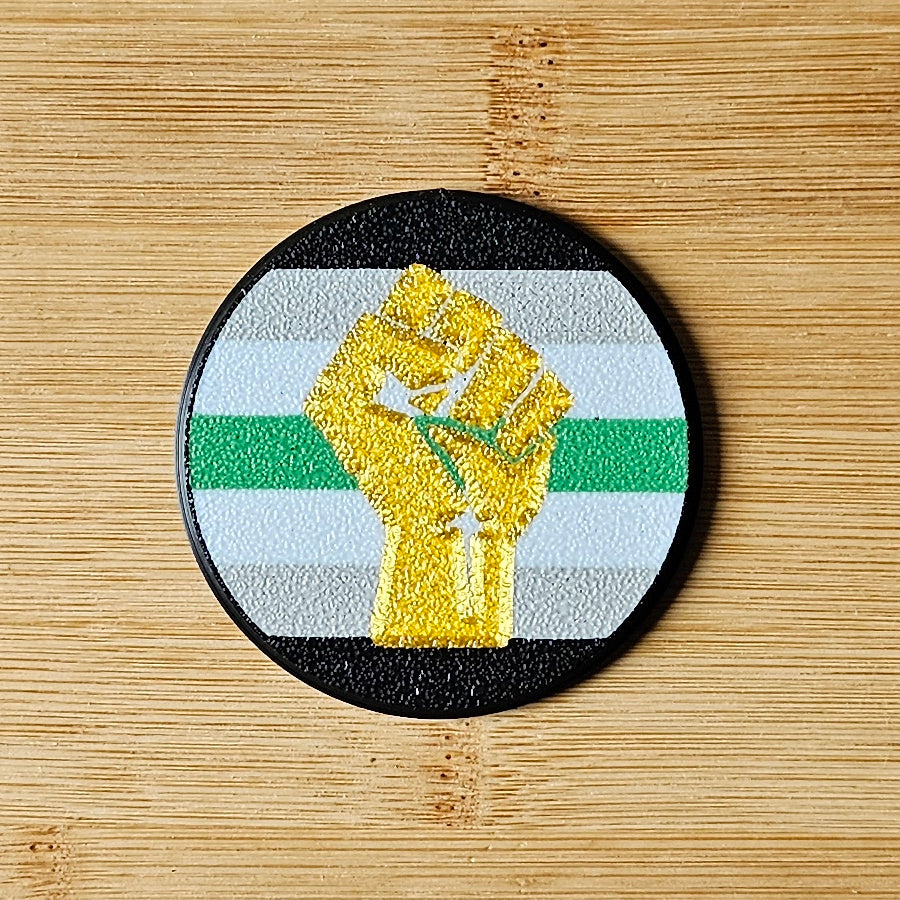 Left Fist Pride Badges