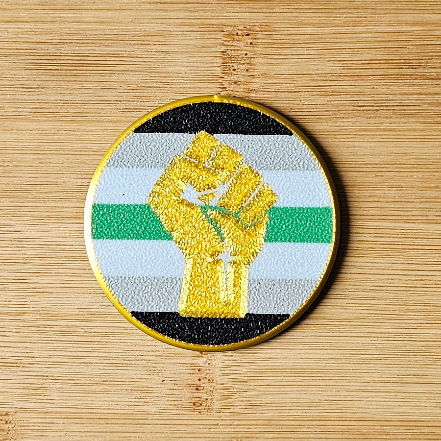 Left Fist Pride Badges