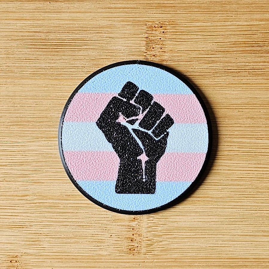 Left Fist Pride Badges