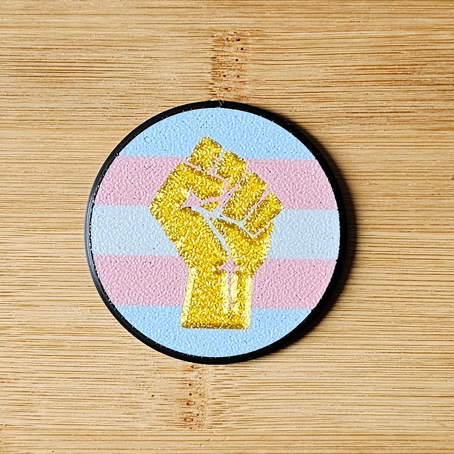 Left Fist Pride Badges