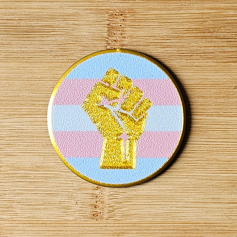 Left Fist Pride Badges