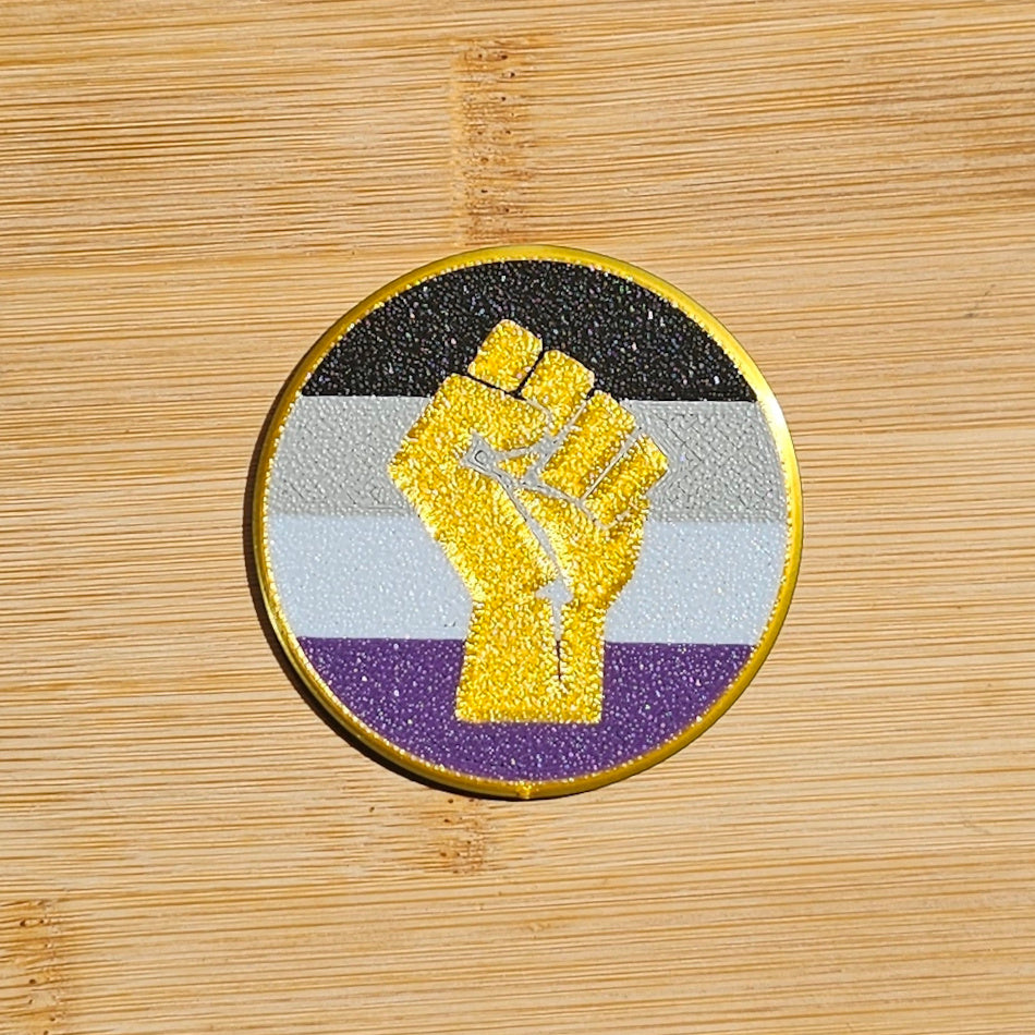 Left Fist Pride Badges