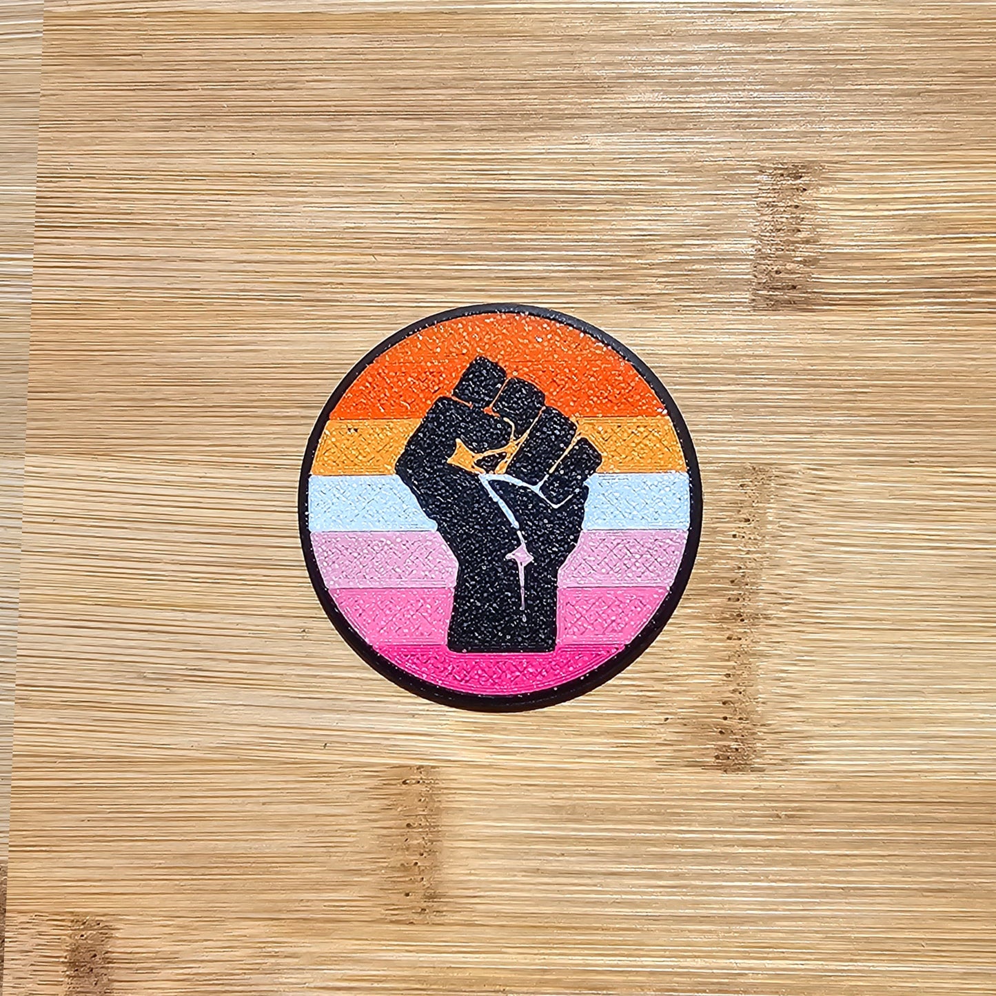Left Fist Pride Badges