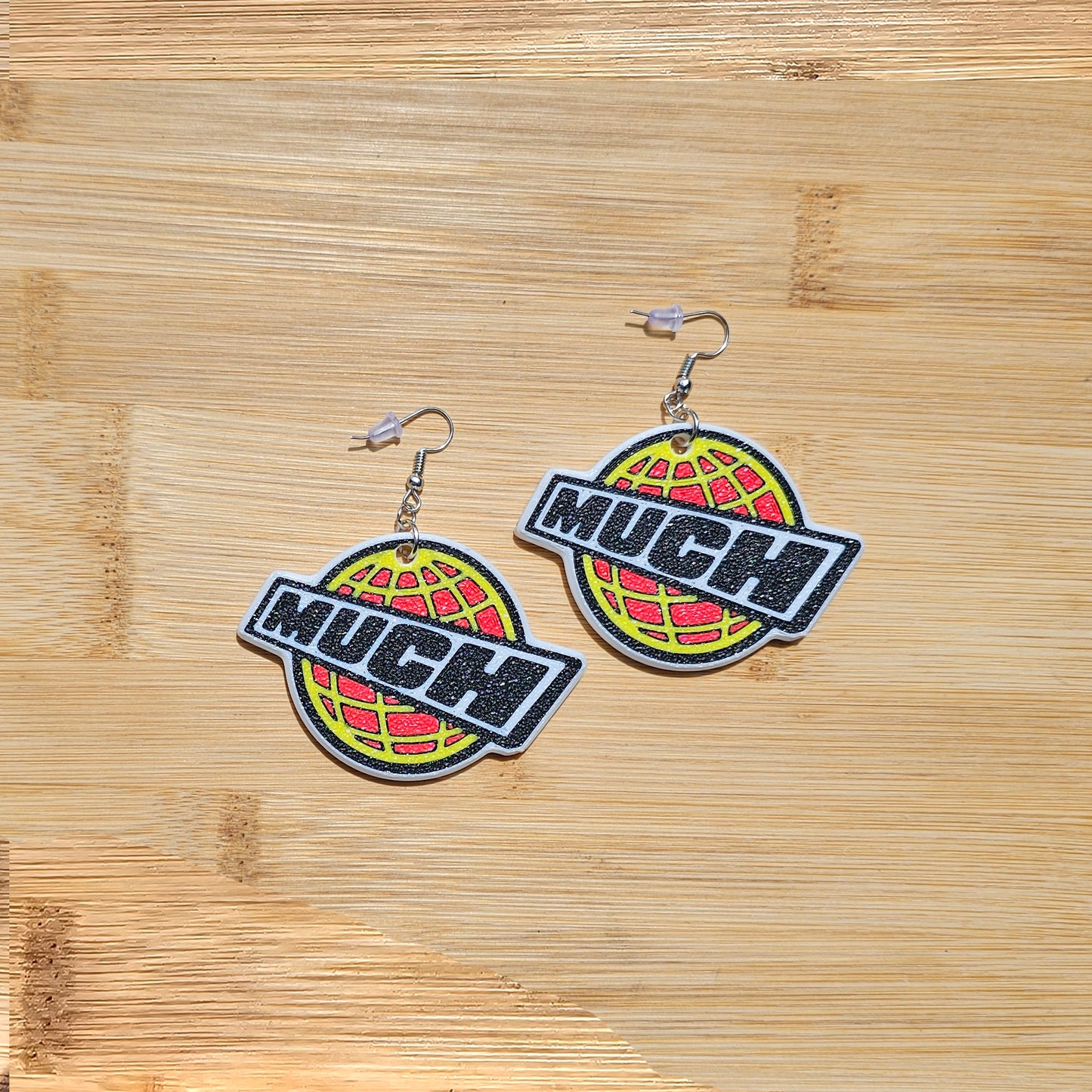 Much Music Globe Logo Earrings