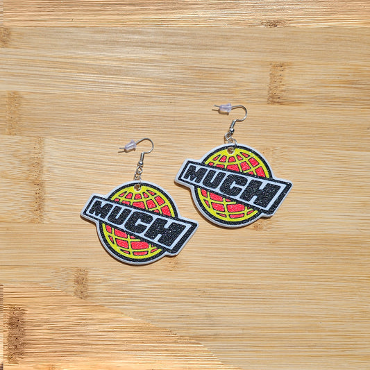 Much Music Globe Logo Earrings