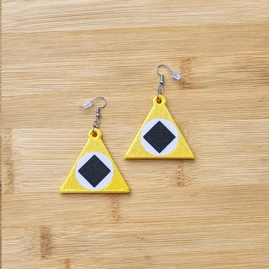 AI Badge Earrings - ReBoot