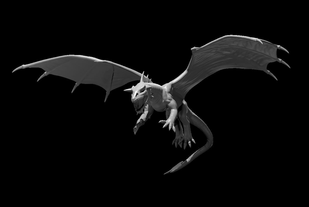 Dragon, Chromatic - Black (Various Ages and Poses) - MZ4250