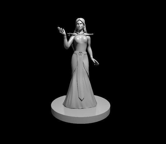 Wizard (Human Female) in Raven Dress - MZ4250